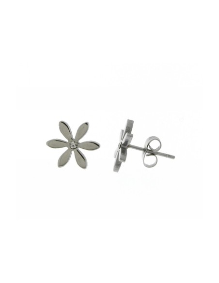 Pendientes Flor Acero