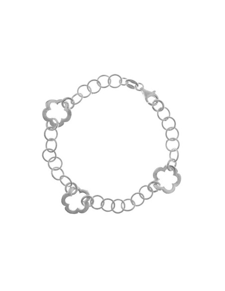 Pulsera Flores de Plata
