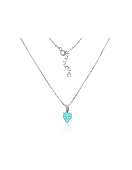 Collar Corazón Azul