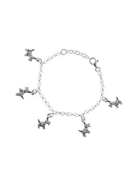 Pulsera Dálmatas Plata