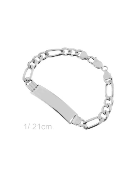esclava plata de ley para hombre personalizada, pulsera