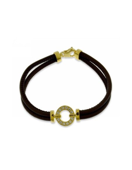 Pulsera de Plata y Cuero