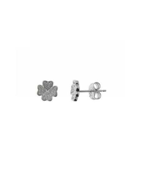 Pendientes Trébol Plata