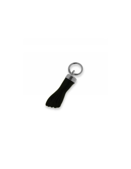 Colgante Puño Negro Plata
