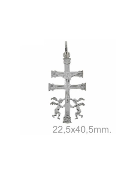 Colgante Cruz de Caravaca Plata