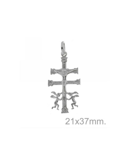 Colgante Cruz de Caravaca Plata