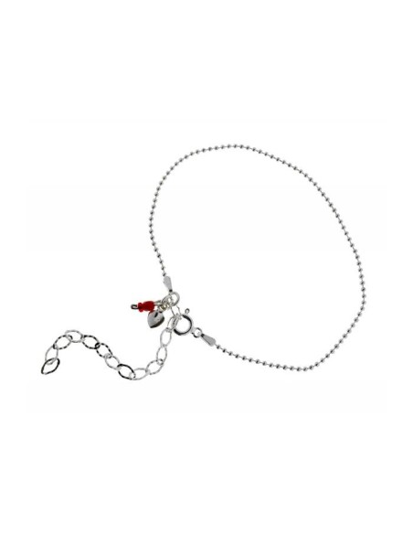 Tobillera Corazón de Plata