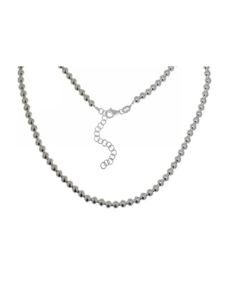 Collar Bolas de Plata