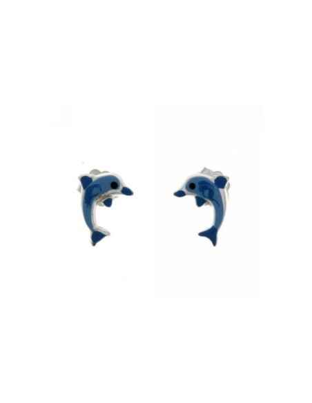 Pendientes Delfín de Plata