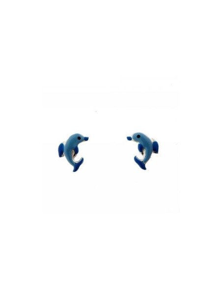 Pendientes Delfín de Plata