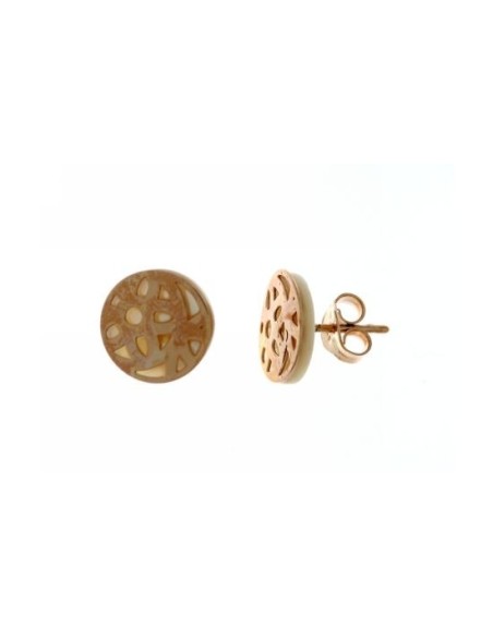 Pendientes Nácar y Plata Rosa