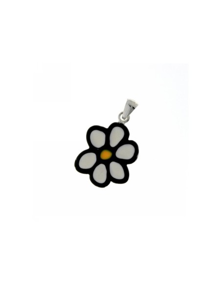 Colgante Flor Plata