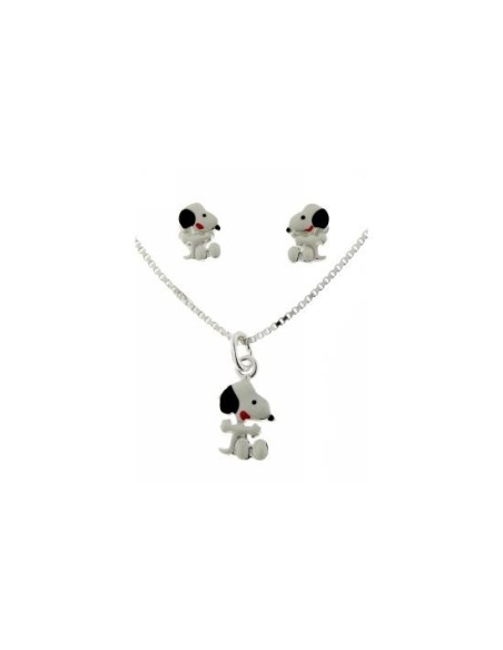 Conjunto Snoopy Plata