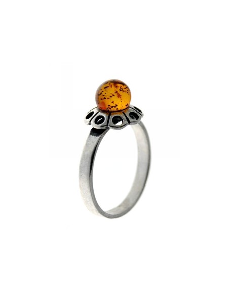 Anillo de Plata y Ámbar