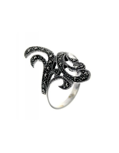 Anillo de Plata y Marcasita