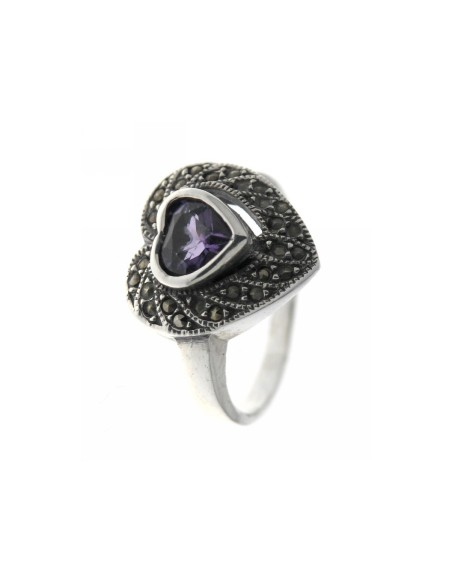 Anillo Corazón de Plata
