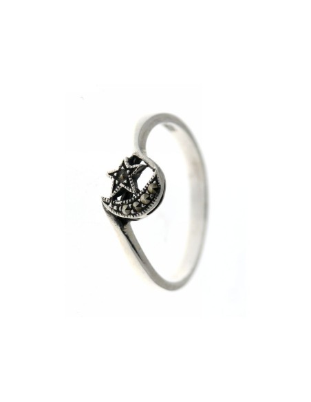 Anillo Luna y Estrella de Plata