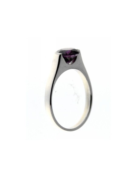 Anillo Solitario de Plata
