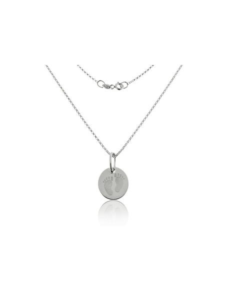 Collar Placa Pies Bebé