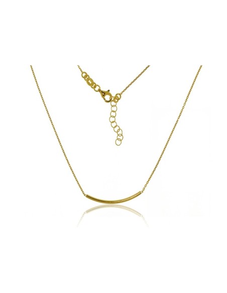 Collar Tubo Dorado