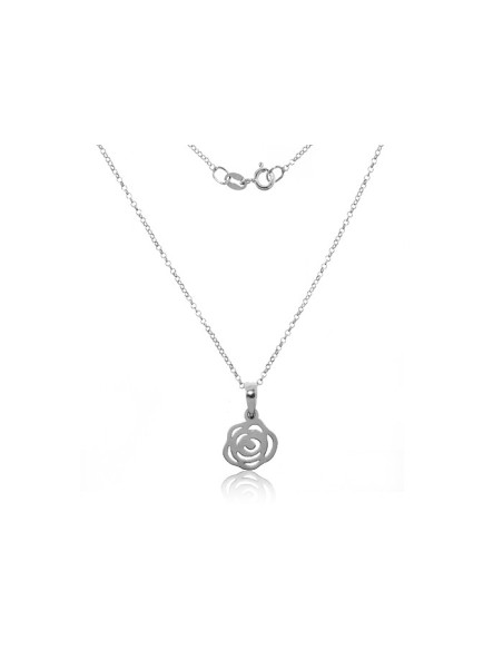 Collar Rosa de Plata