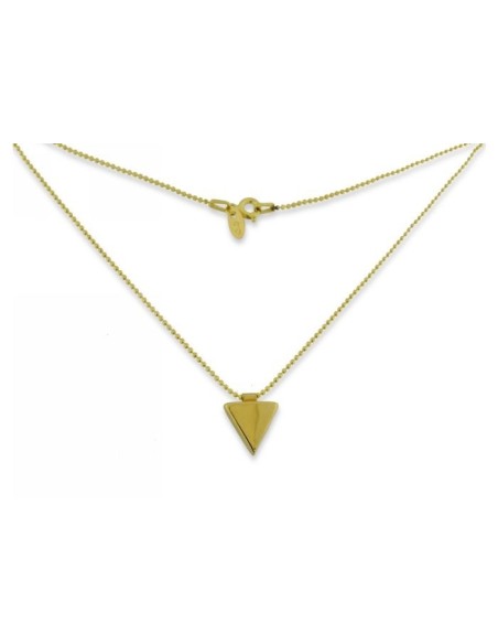 Collar Triángulo Dorado