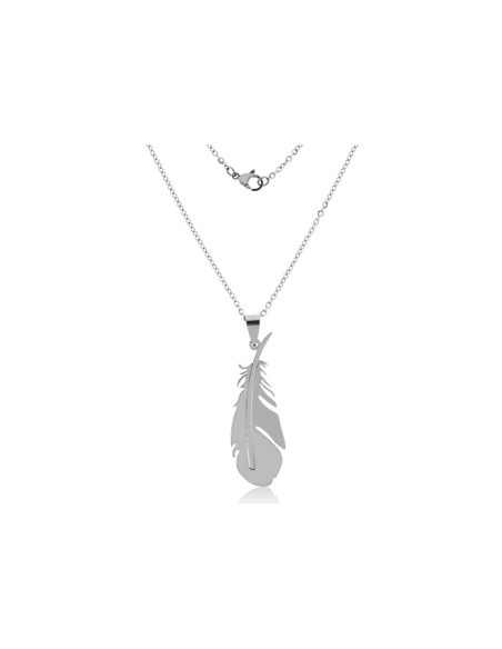 Collar Pluma de Acero