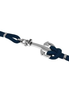Pulsera Ancla de Acero y Cordón 2
