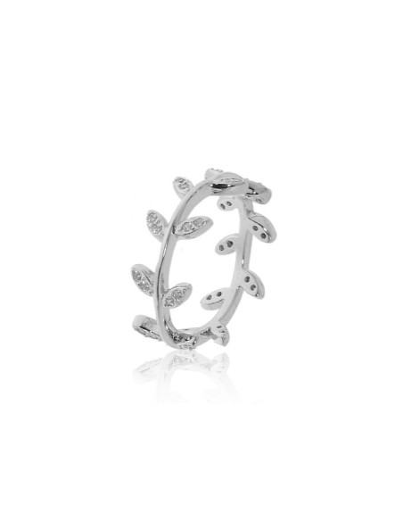 Anillo Hojas Plata