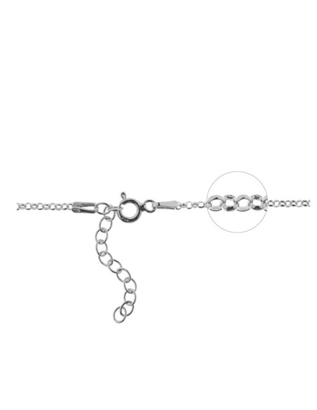 Cadena Rolo Plata Rodiada 1,7mm./ 40+3cm.