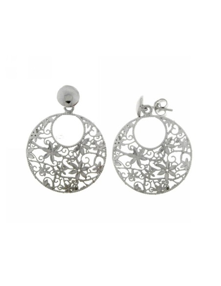 Pendientes Flores Plata
