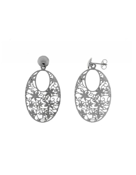 Pendientes Flores Plata
