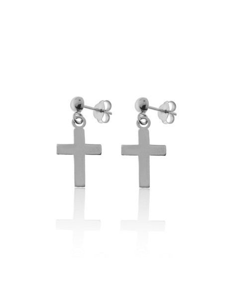 Pendientes Cruz de Plata