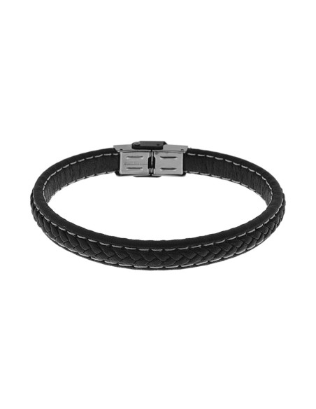 Pulsera de Cuero y Acero