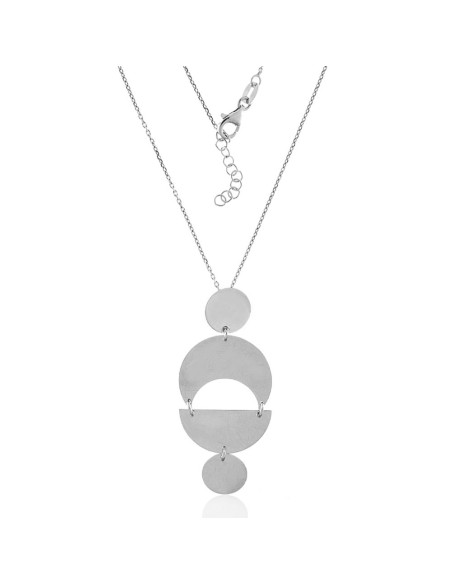 Collar Geométrico de Plata
