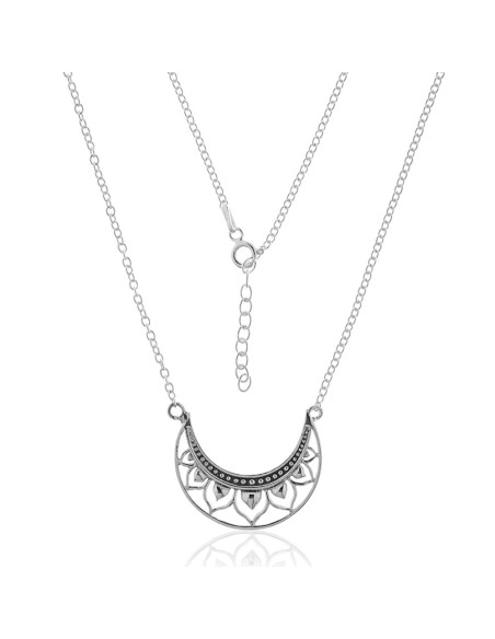 Collar Luna Invertida de Plata