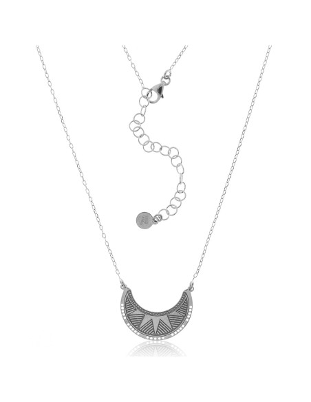 Collar Media Luna de Plata