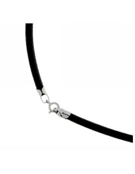 Cordón de Cuero Negro