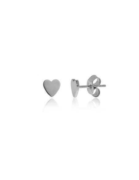 Pendientes Corazón Plata 6,5mm.